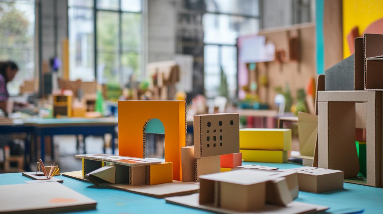 Faire un stage de meuble en carton : Étude de cas d&rsquo;un studio parisien de 20m²