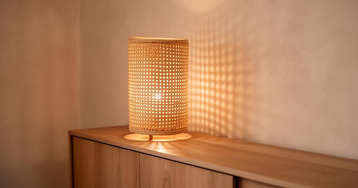 Abat-Jour Cannage | ELISE : la tendance bohème chic qui transforme votre luminaire